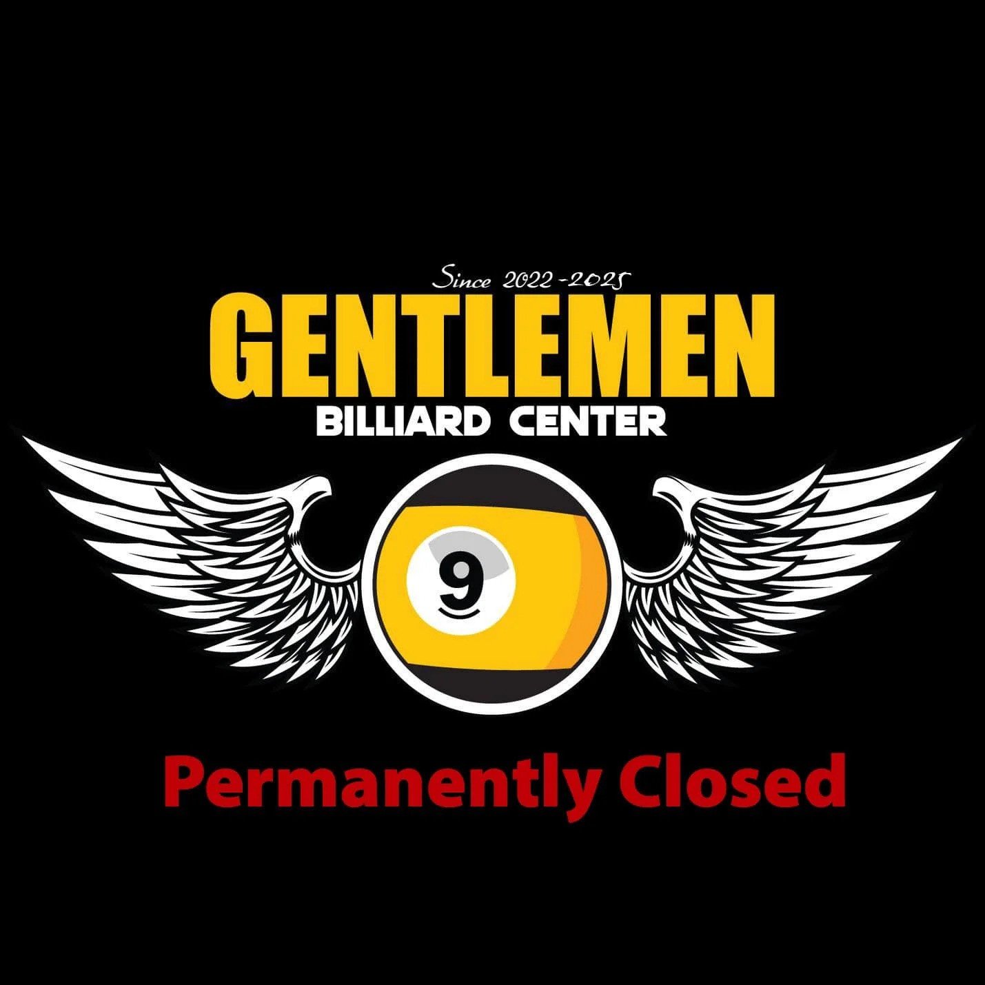 Gentlemen Billiard Center 2022-2025 - Permanently Closed